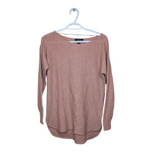 Cashmere Charter Club Luxury XS Pink Boat Neck  100% Cashmere Sweater Tunic